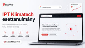 Az IPT Klímatech egyedi weboldala és CRM-rendszere a Pannako fejlesztésében